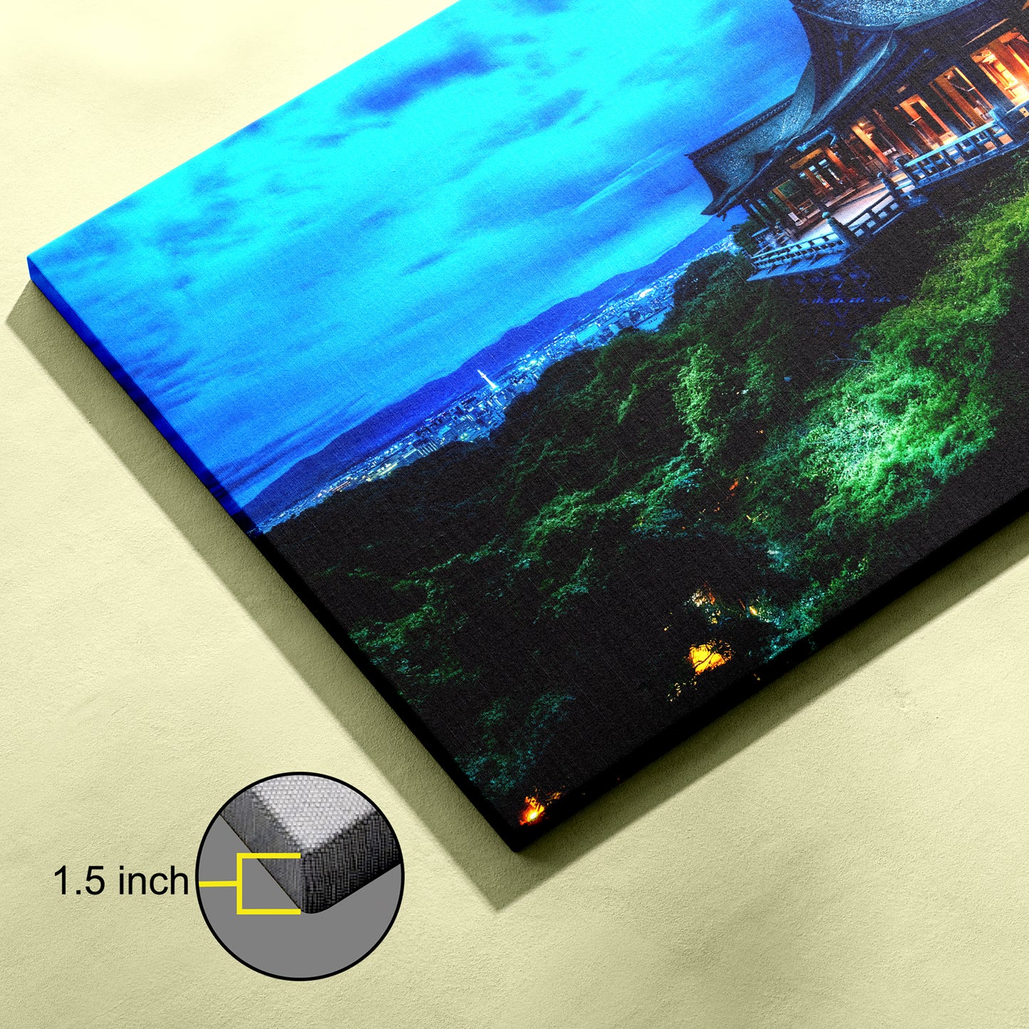 Buddhist Temple canvas wall painting