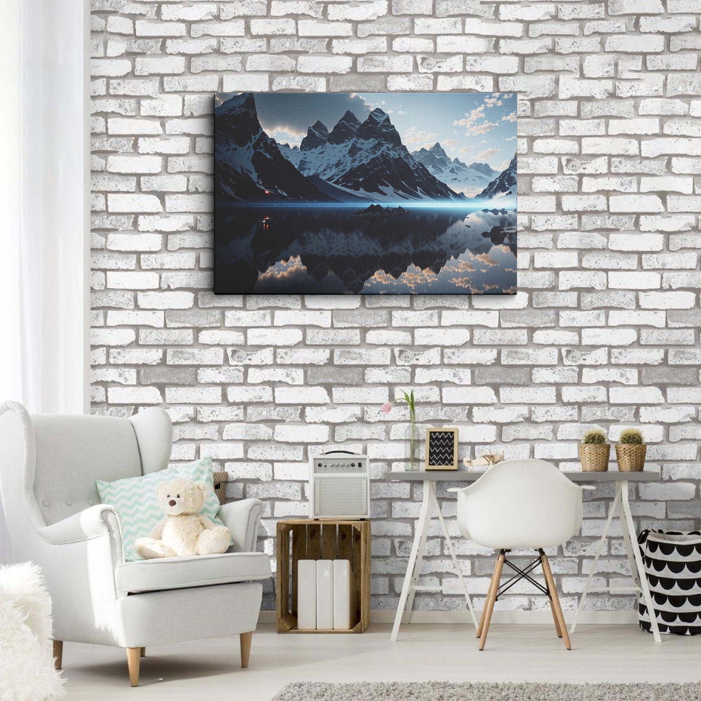 Mountains canvas wall painting