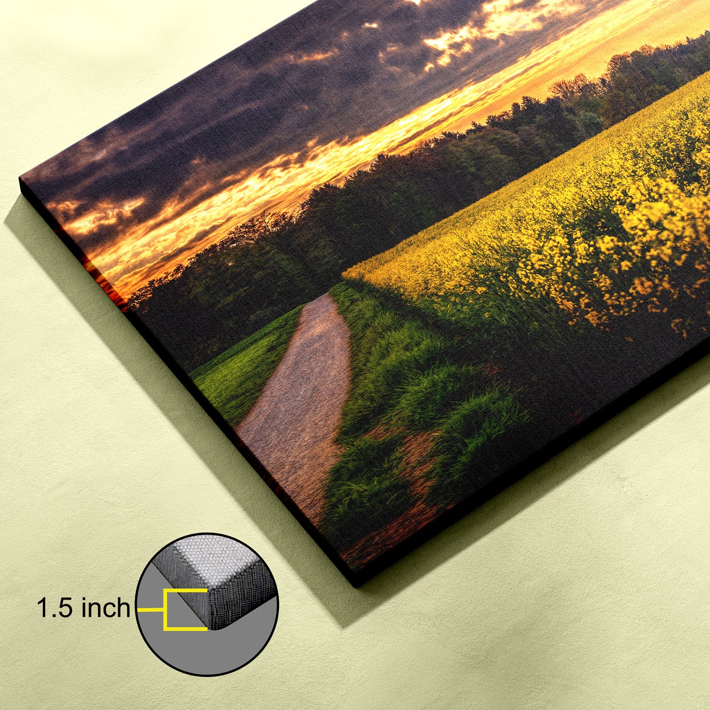 Natural Sunrise Landscape scenery canvas wall painting