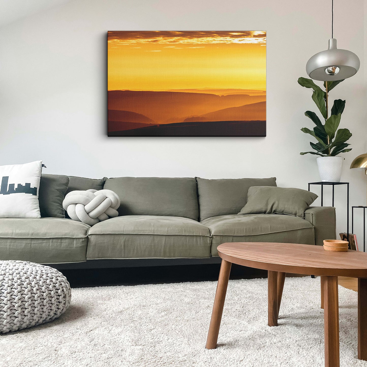 Modern Art Sunset canvas wall painting