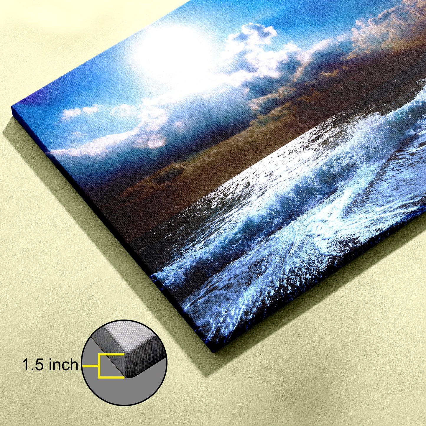 Sea Waves Beach canvas wall painting