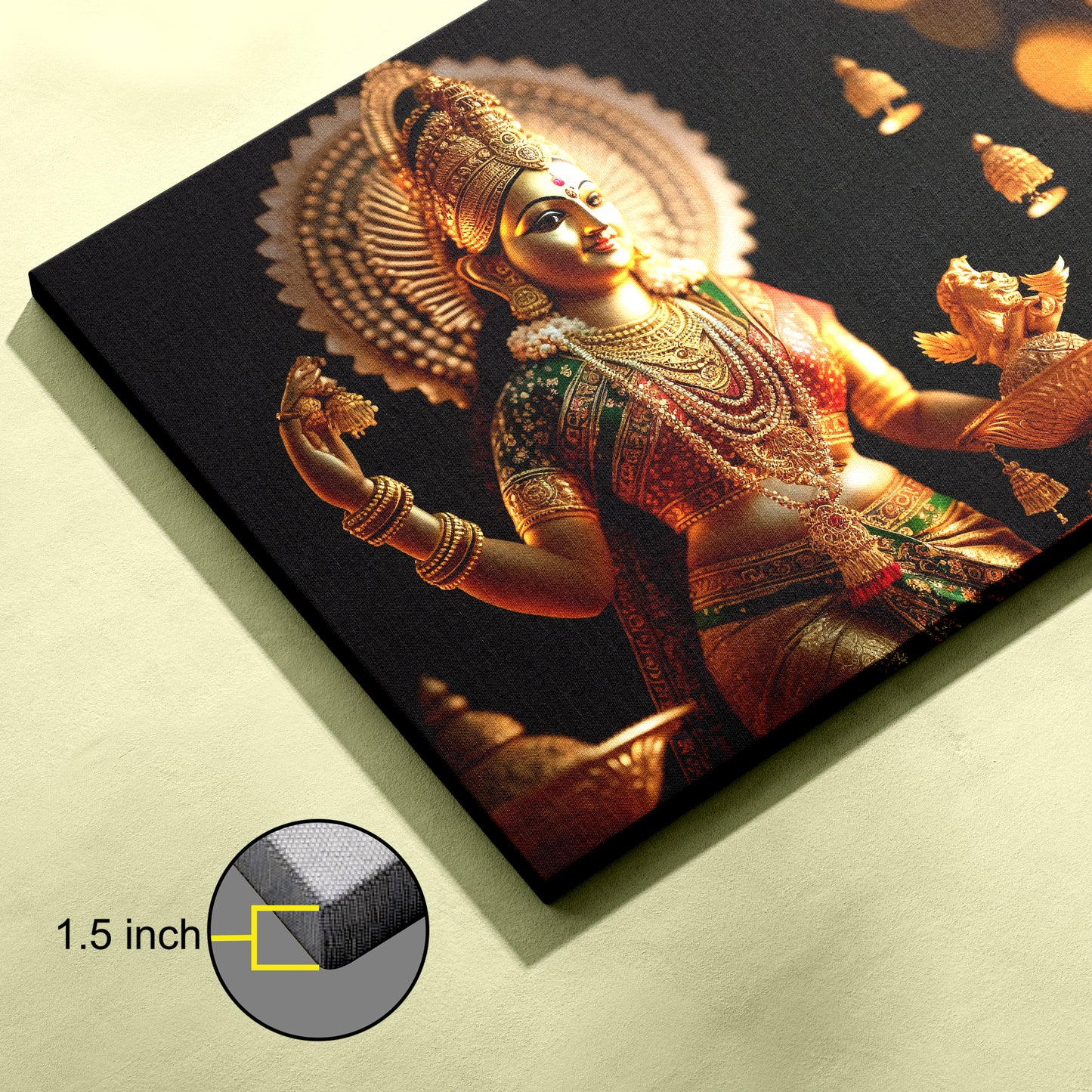 Goddess Maa Laxmi Canvas wall painting