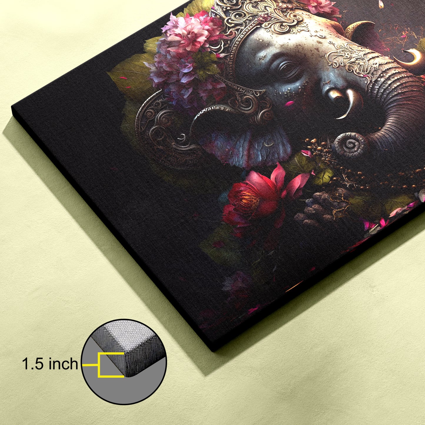Lord Ganesh Canvas wall painting