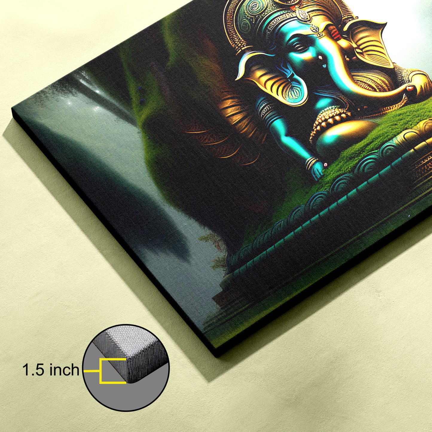 Lord Ganesh Canvas wall painting
