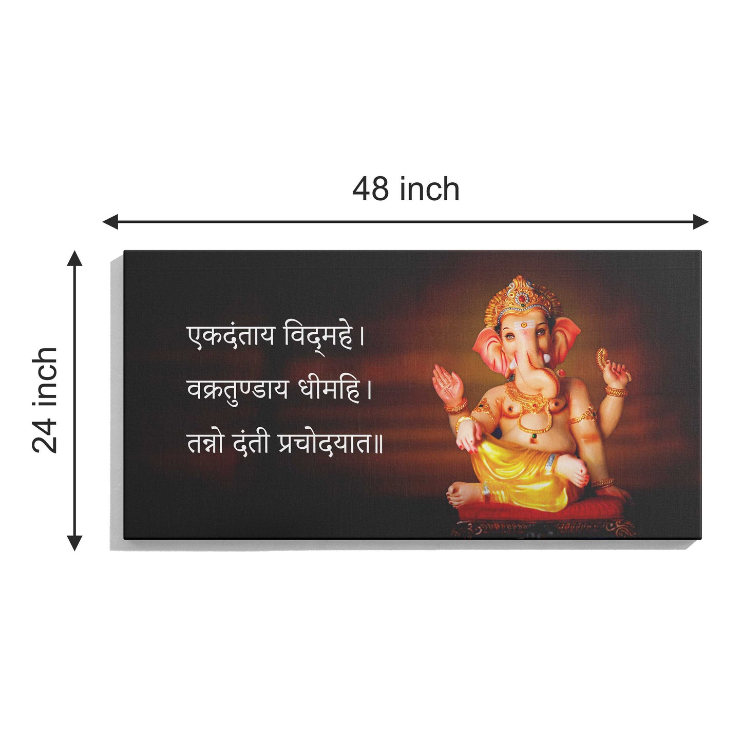 Lord Ganesh Canvas wall painting
