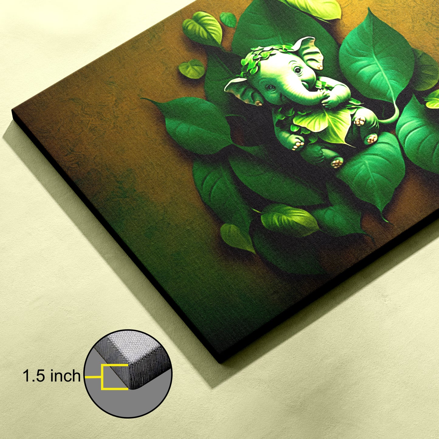 Lord Ganesh Canvas wall painting