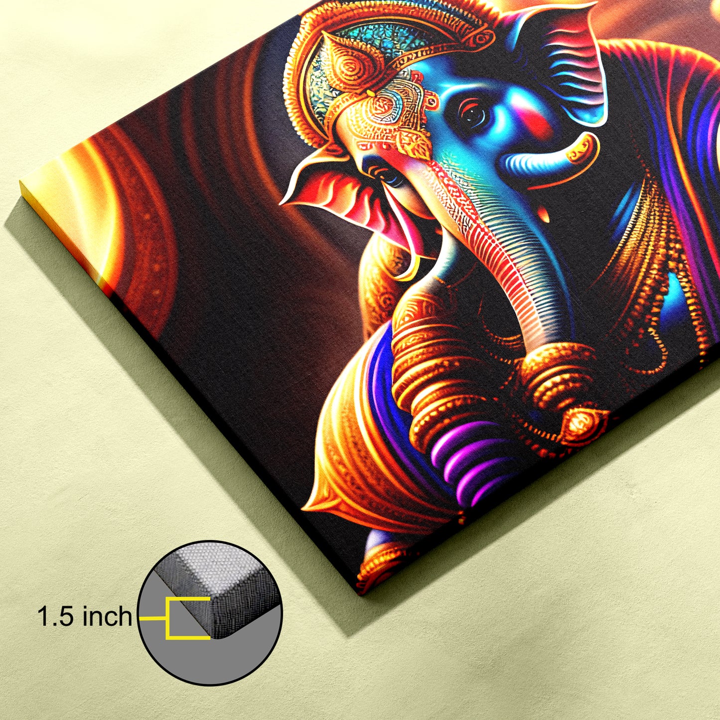 Lord Ganesh Canvas wall painting