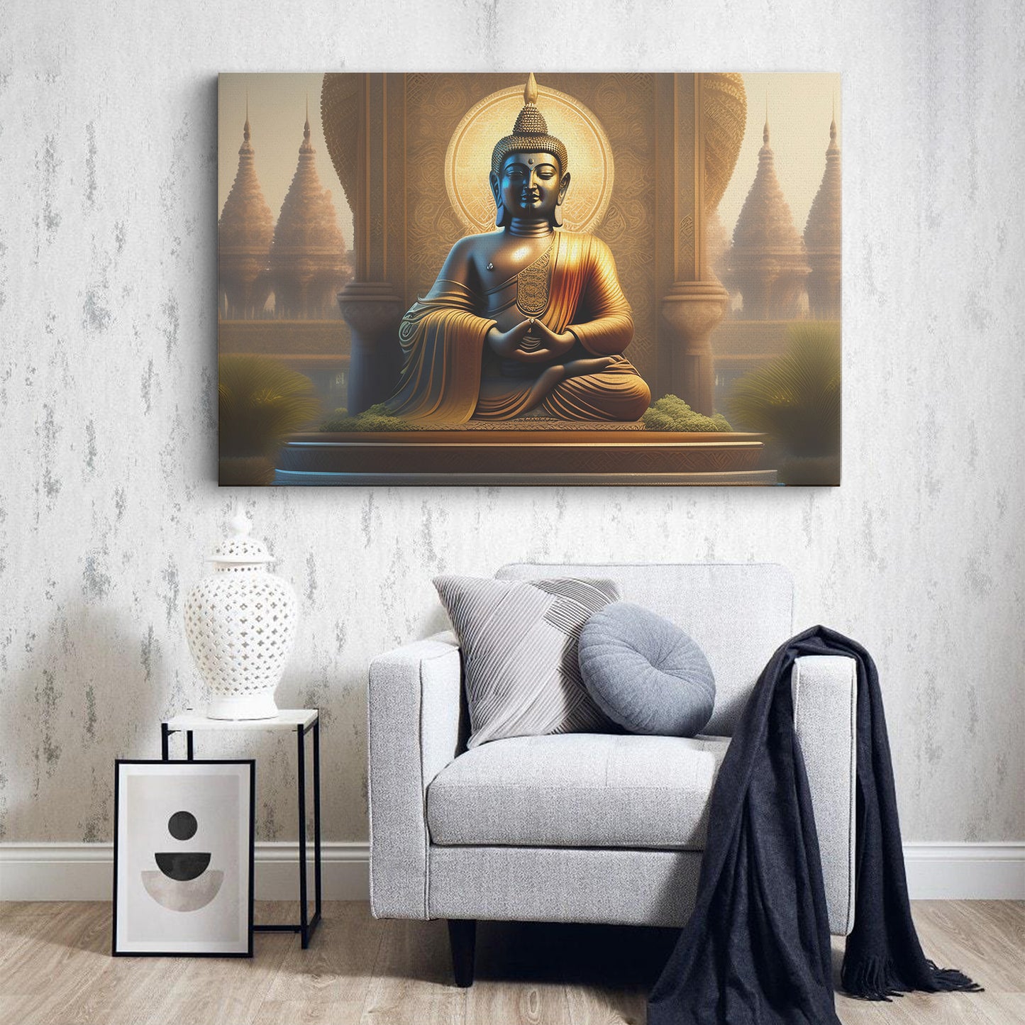 Lord Buddha Canvas wall painting