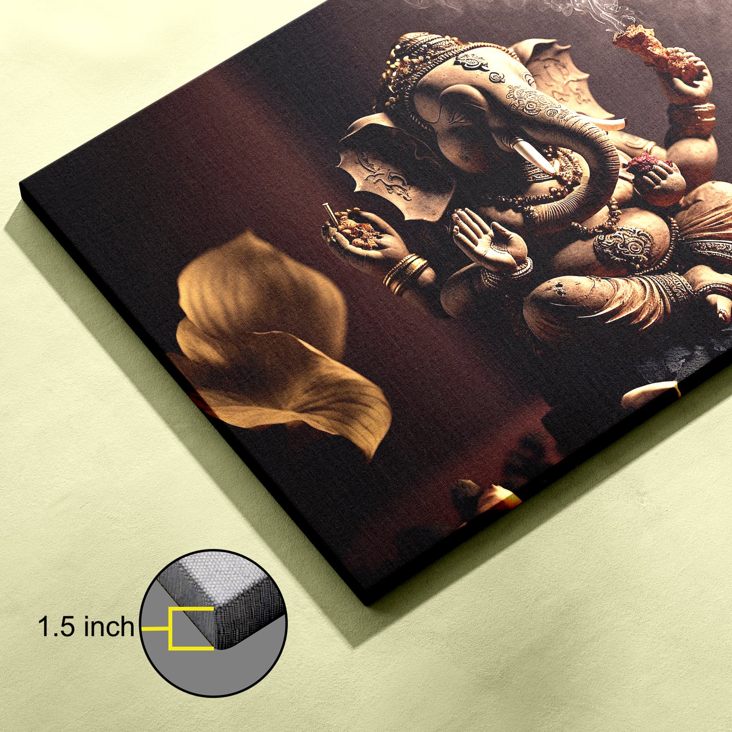 Lord Ganesh ji Canvas wall painting