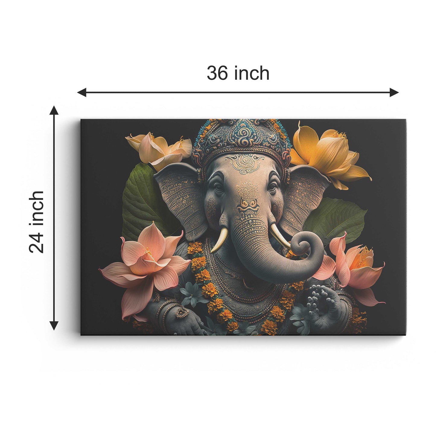 Lord Ganesh ji Canvas wall painting