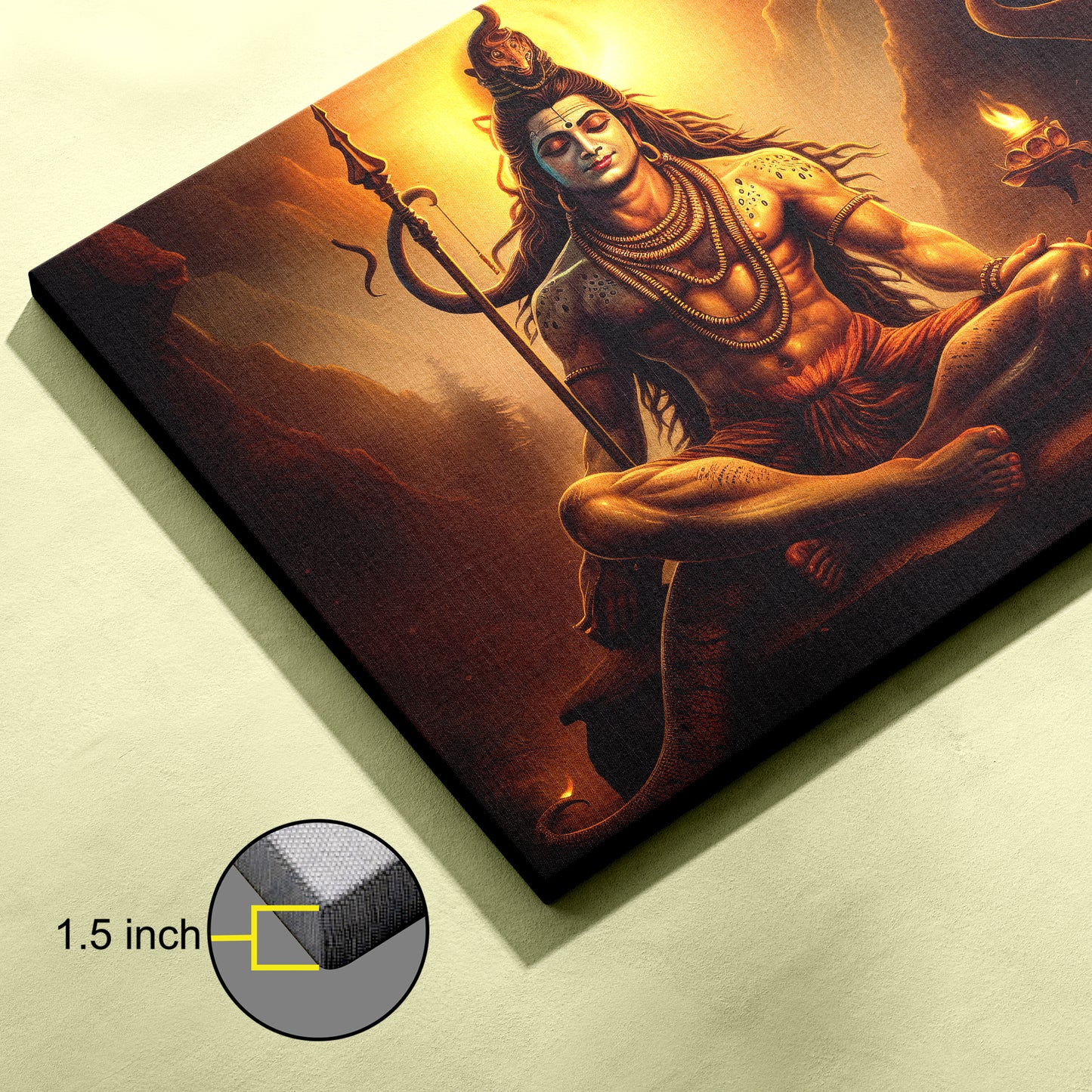 Lord Shiv Canvas wall painting