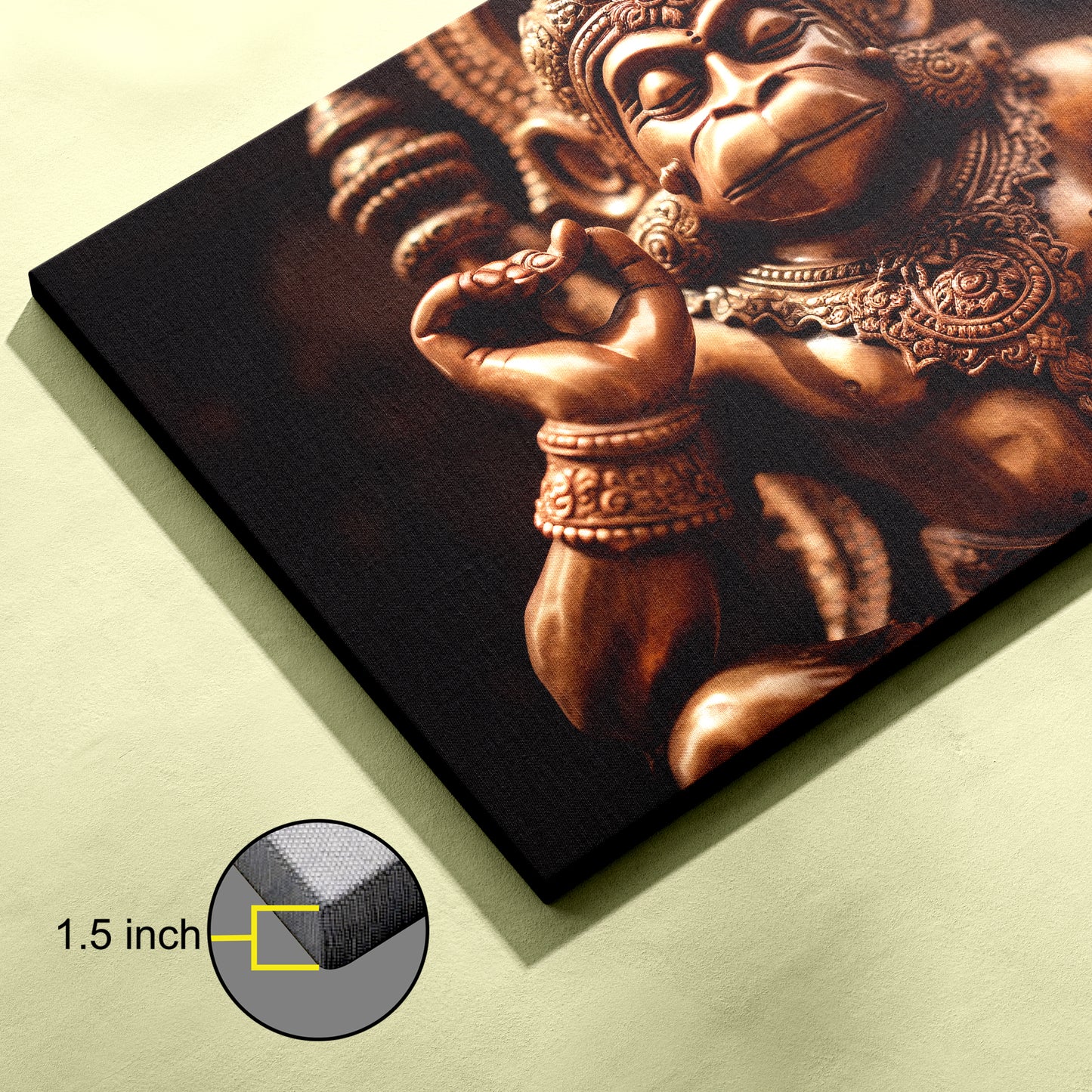 Lord Hanuman Canvas wall painting