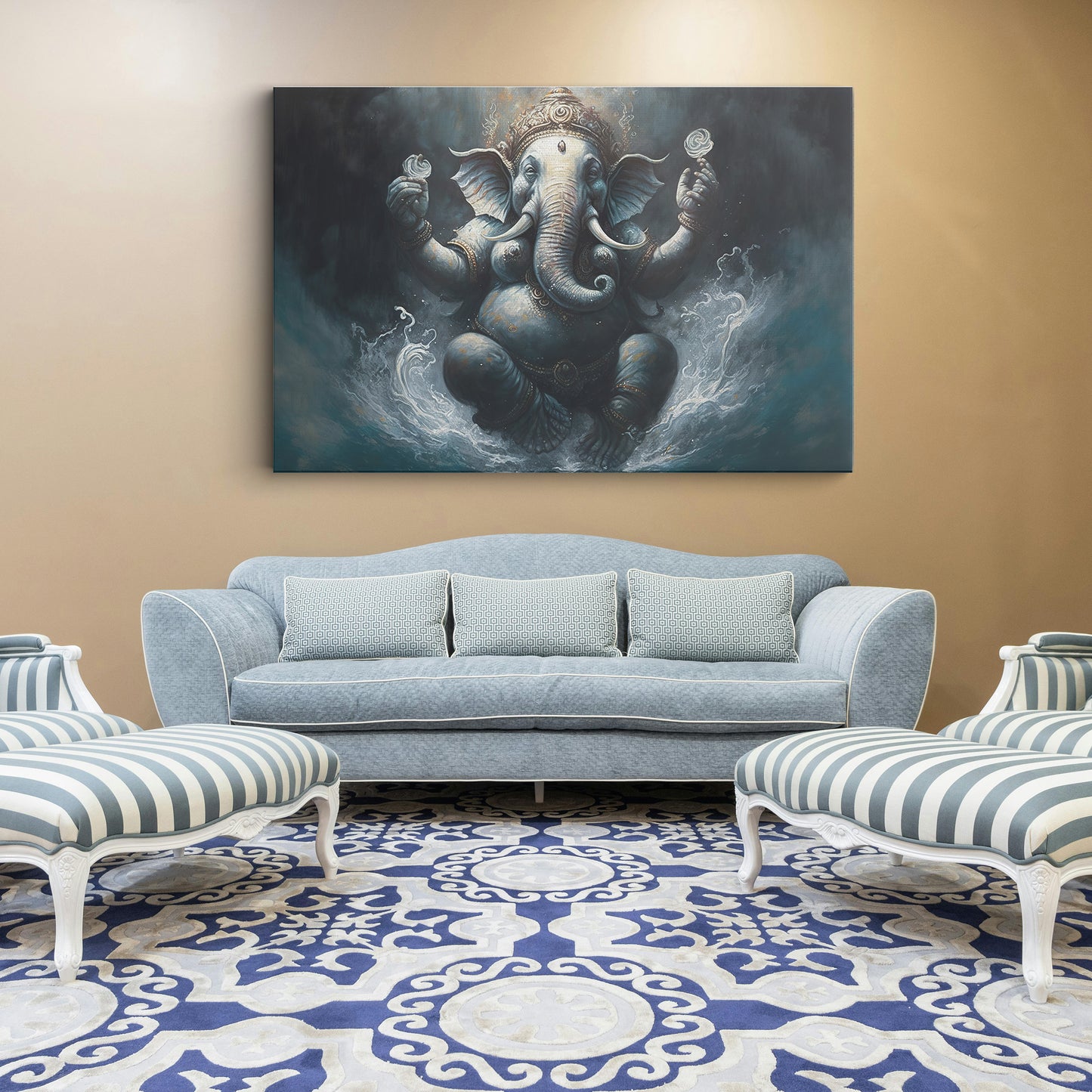 Lord Ganesh Canvas wall painting