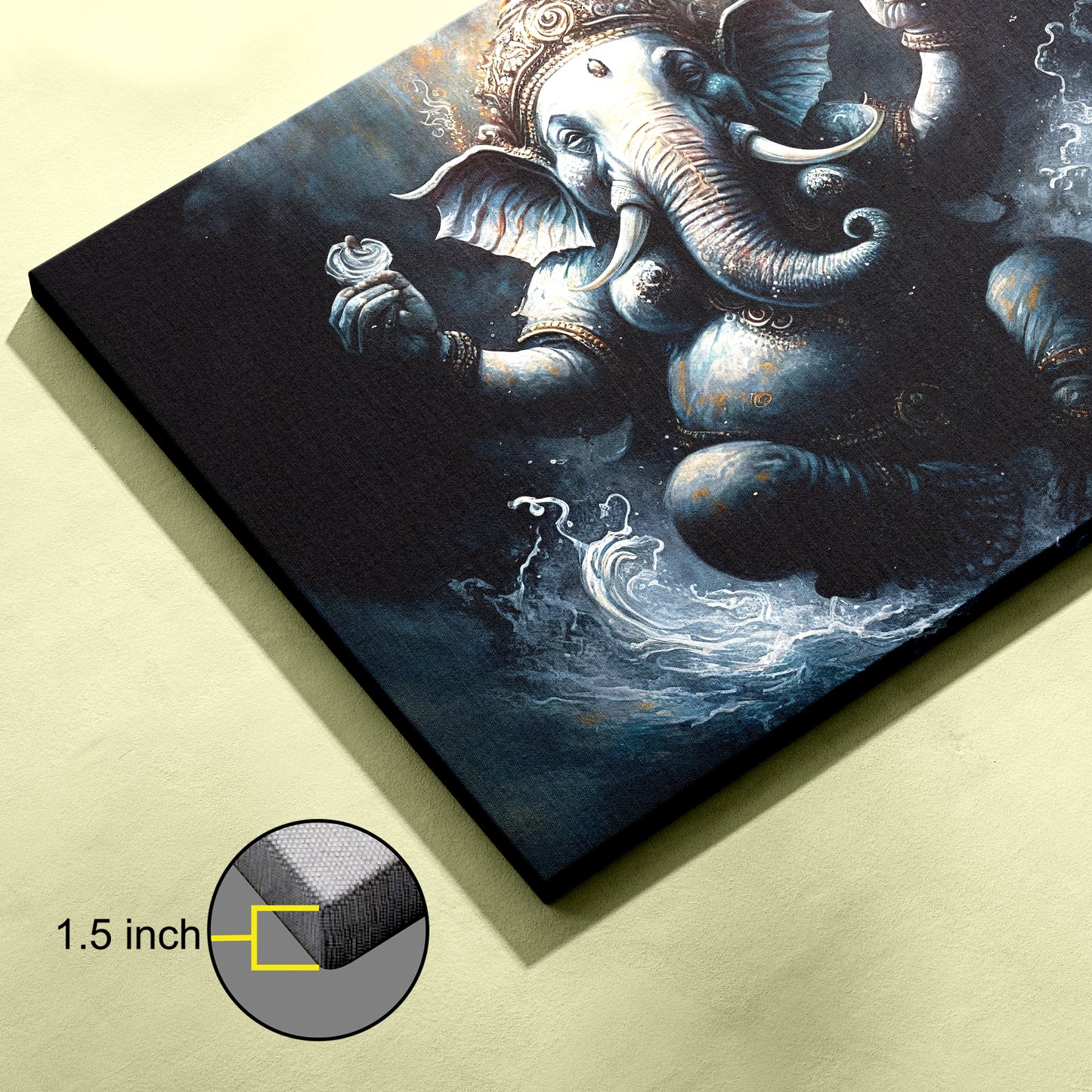 Lord Ganesh Canvas wall painting