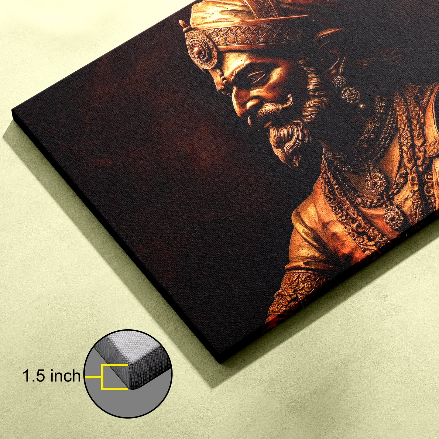 Chhatrapati Shivaji Canvas wall painting