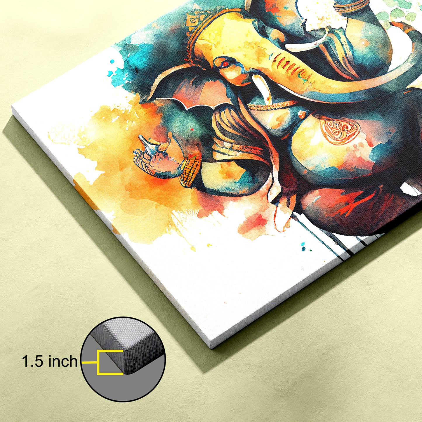 Lord Ganesh Canvas wall painting