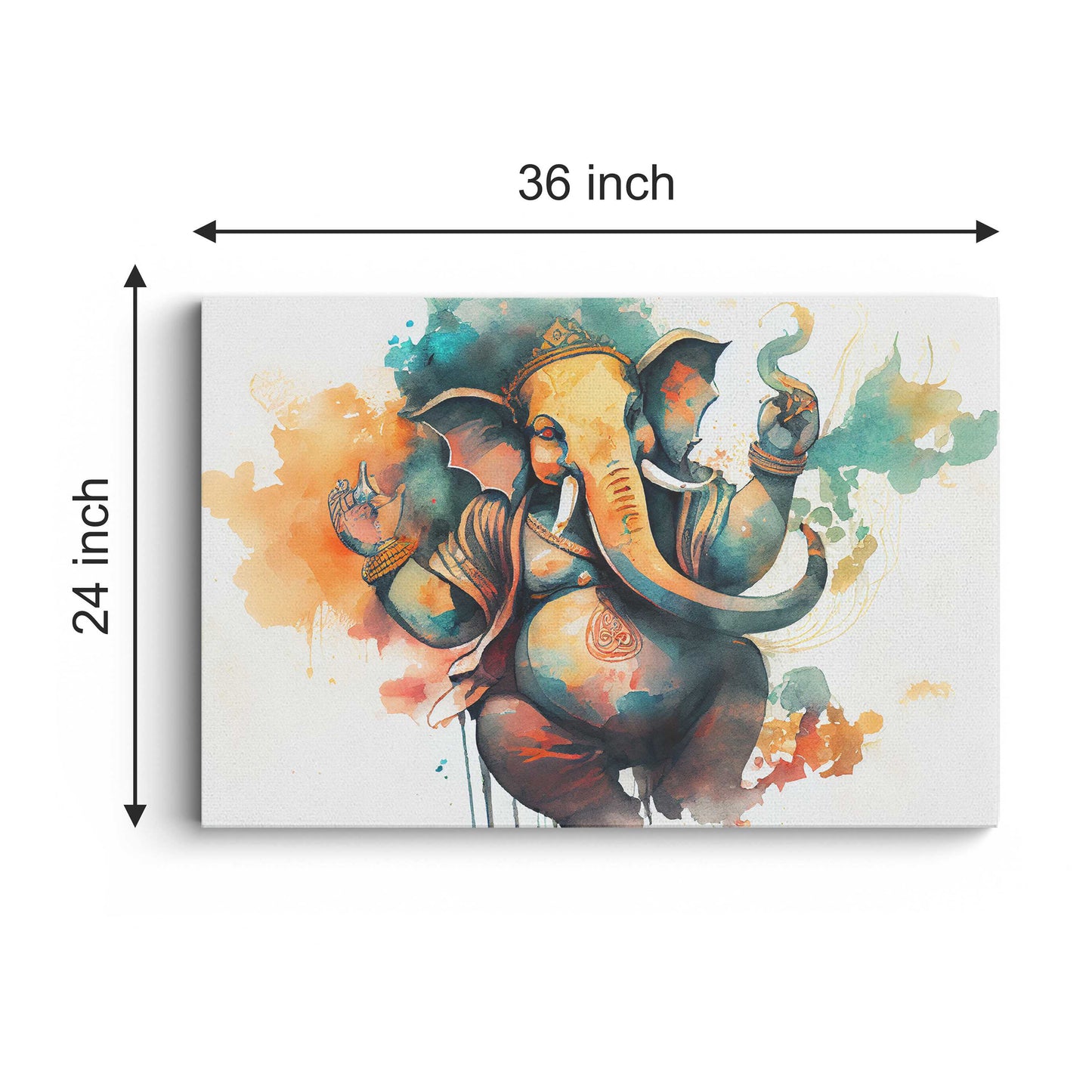 Lord Ganesh Canvas wall painting