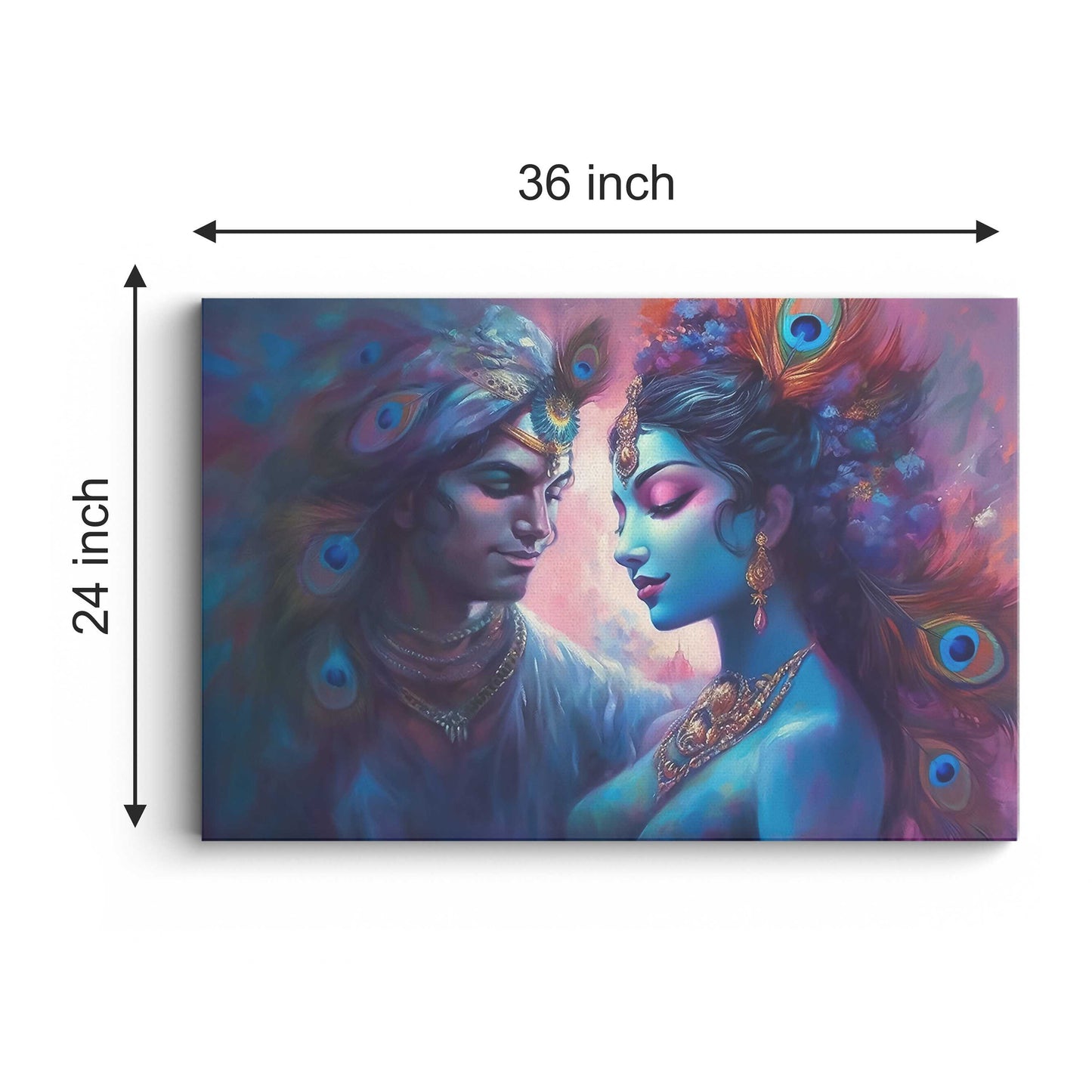 Lord Radha Krishna Canvas wall painting