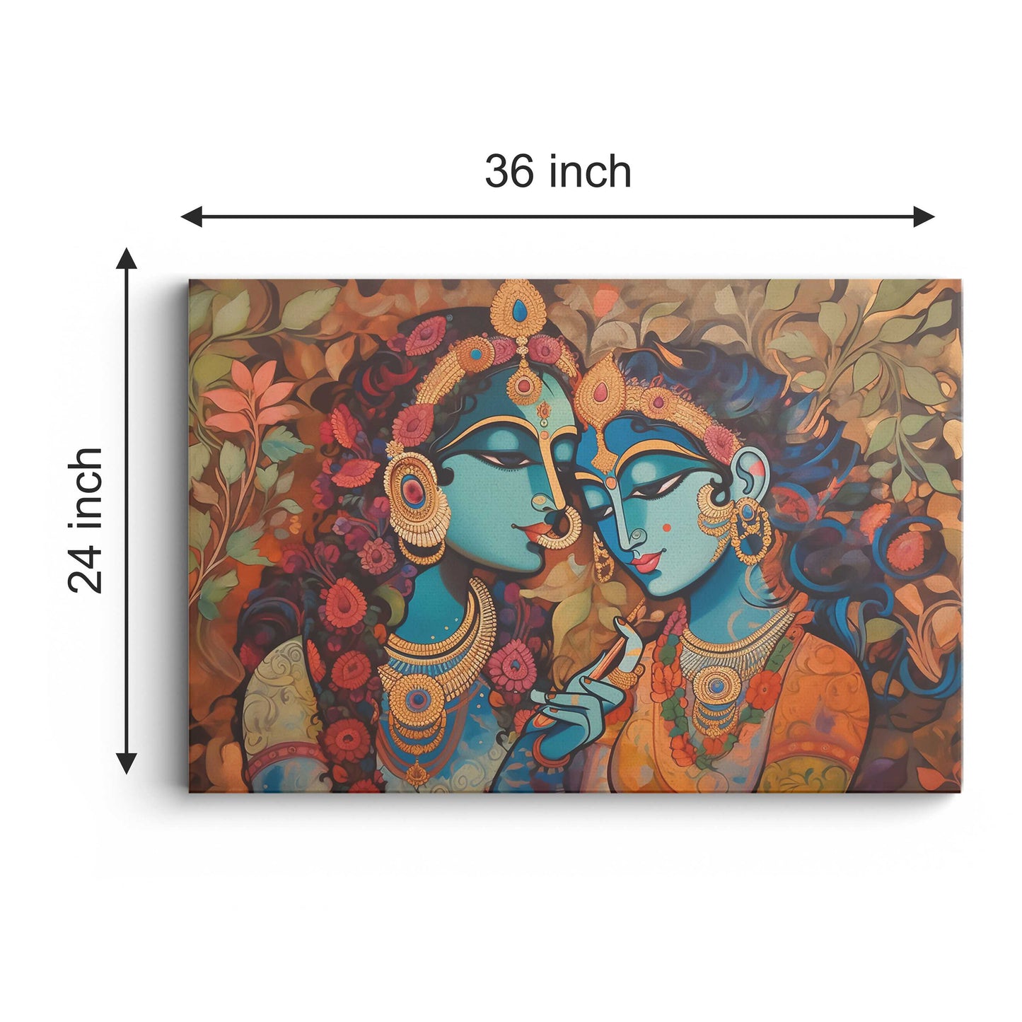 Lord Radha Krishna Canvas wall painting