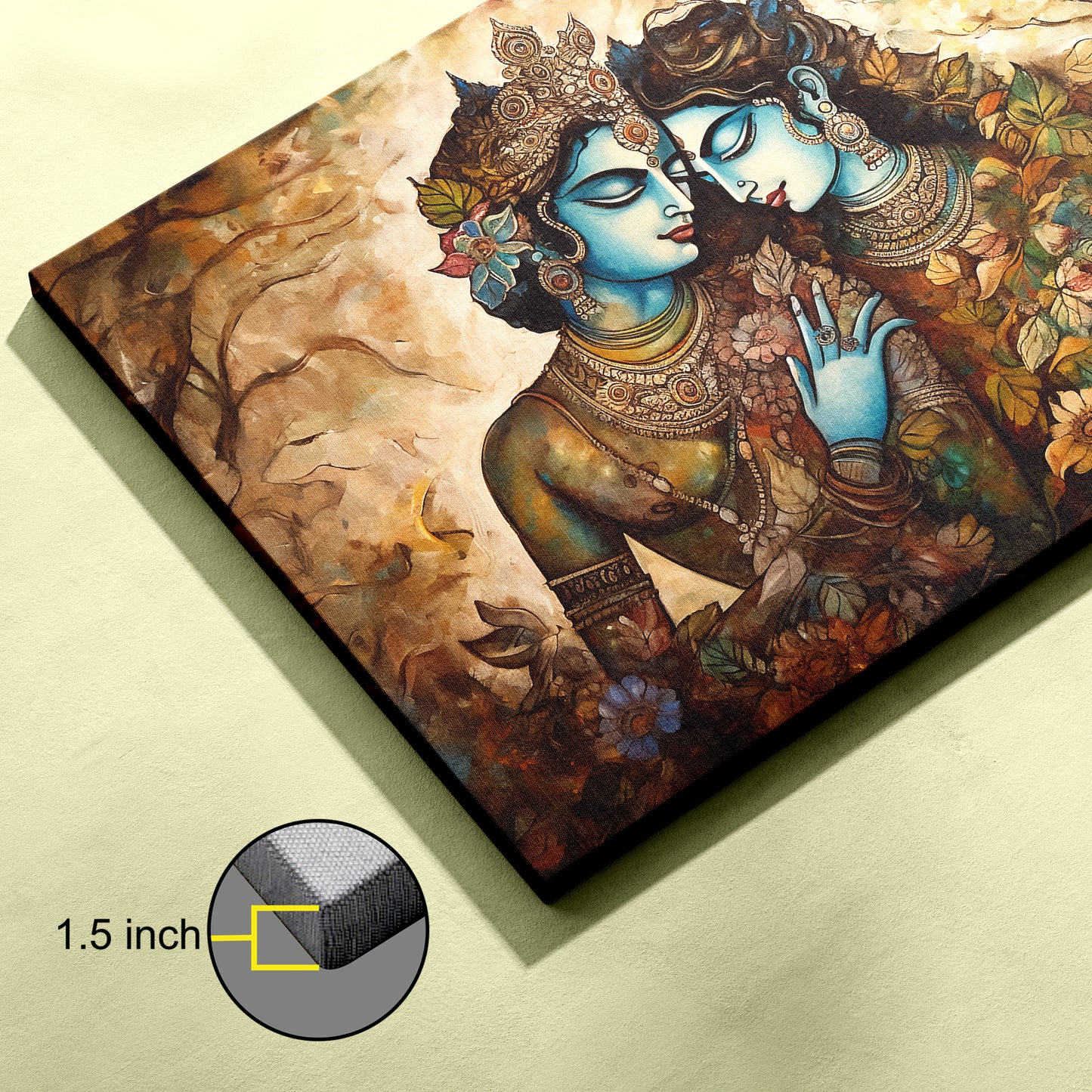 Lord Radha Krishna Canvas wall painting