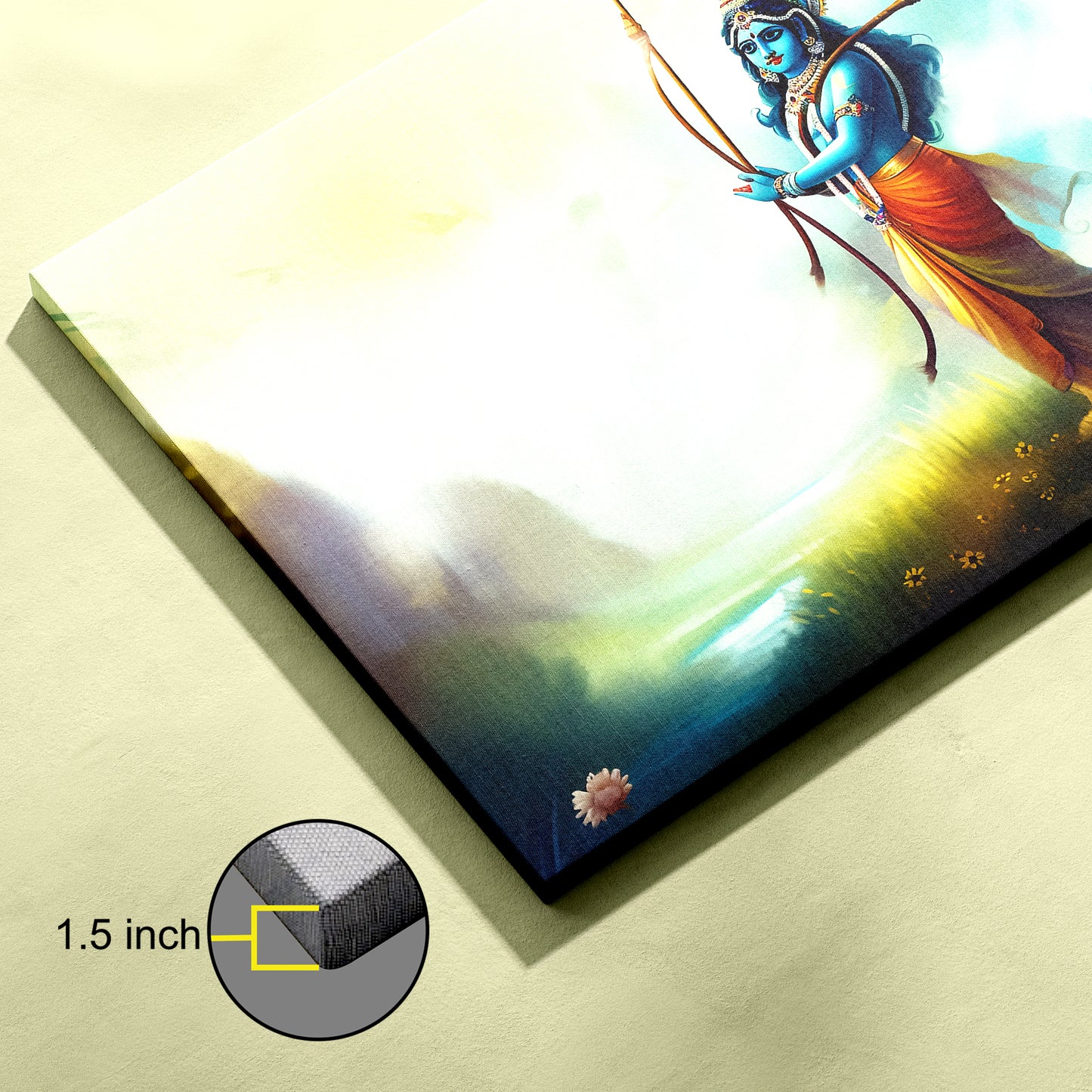Lord Krishna Canvas wall painting