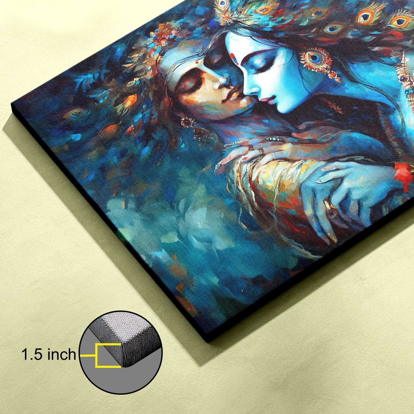 Lord Radha Krishna Canvas wall painting