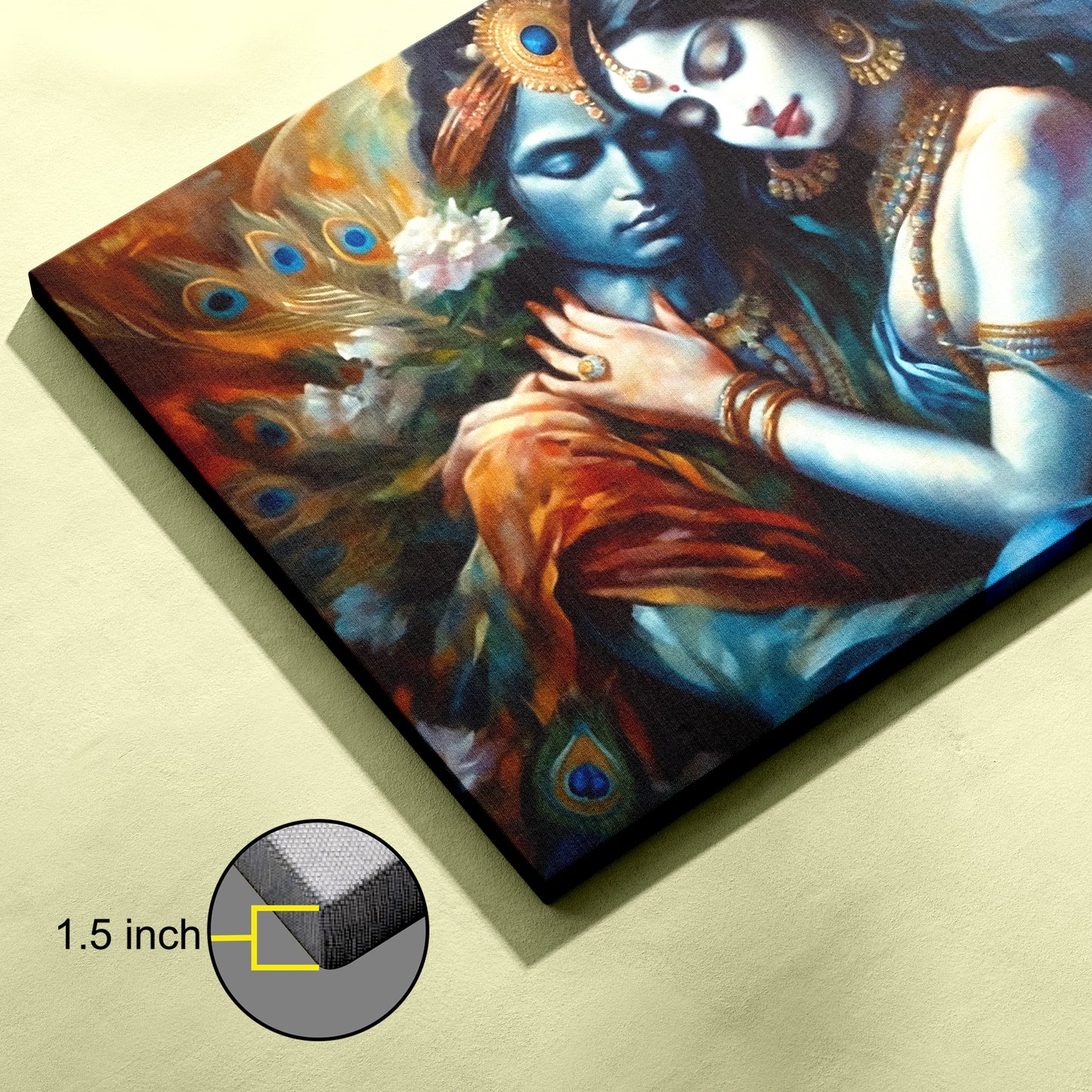 Lord Radha Krishna Canvas wall painting