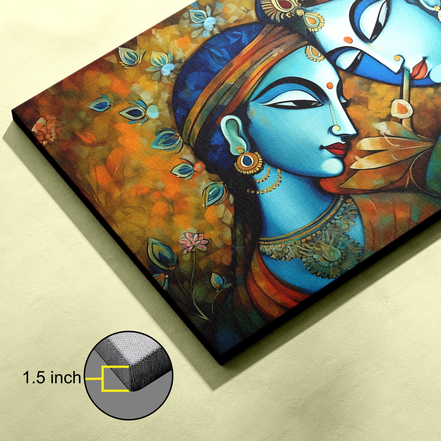 Lord Radha Krishna Canvas wall painting