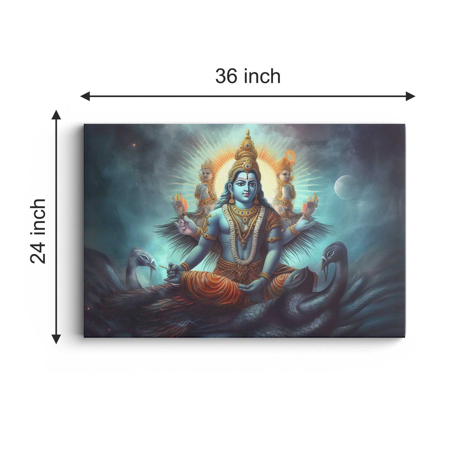 Lord Vishnu Canvas wall painting