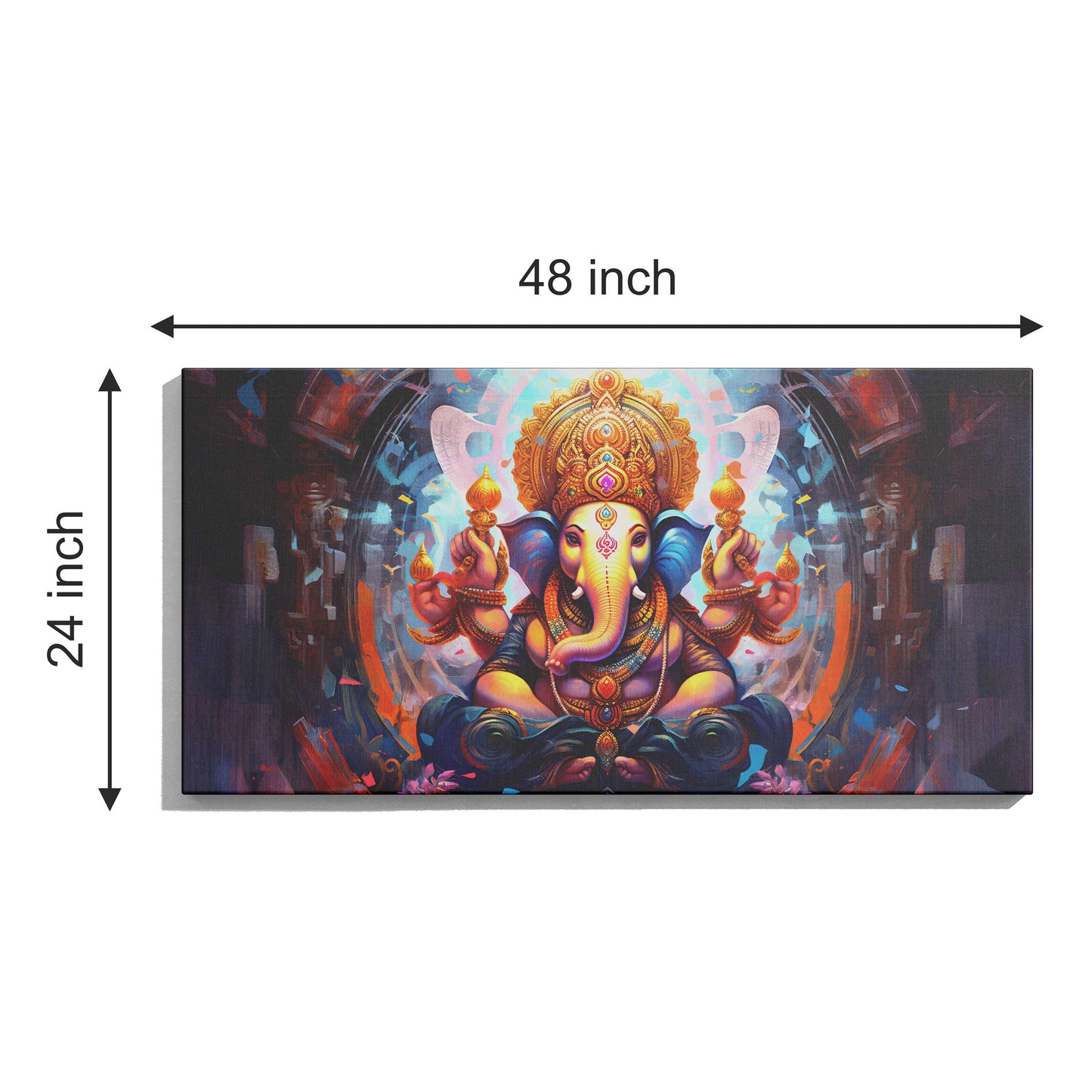 Lord Ganesh Canvas wall painting
