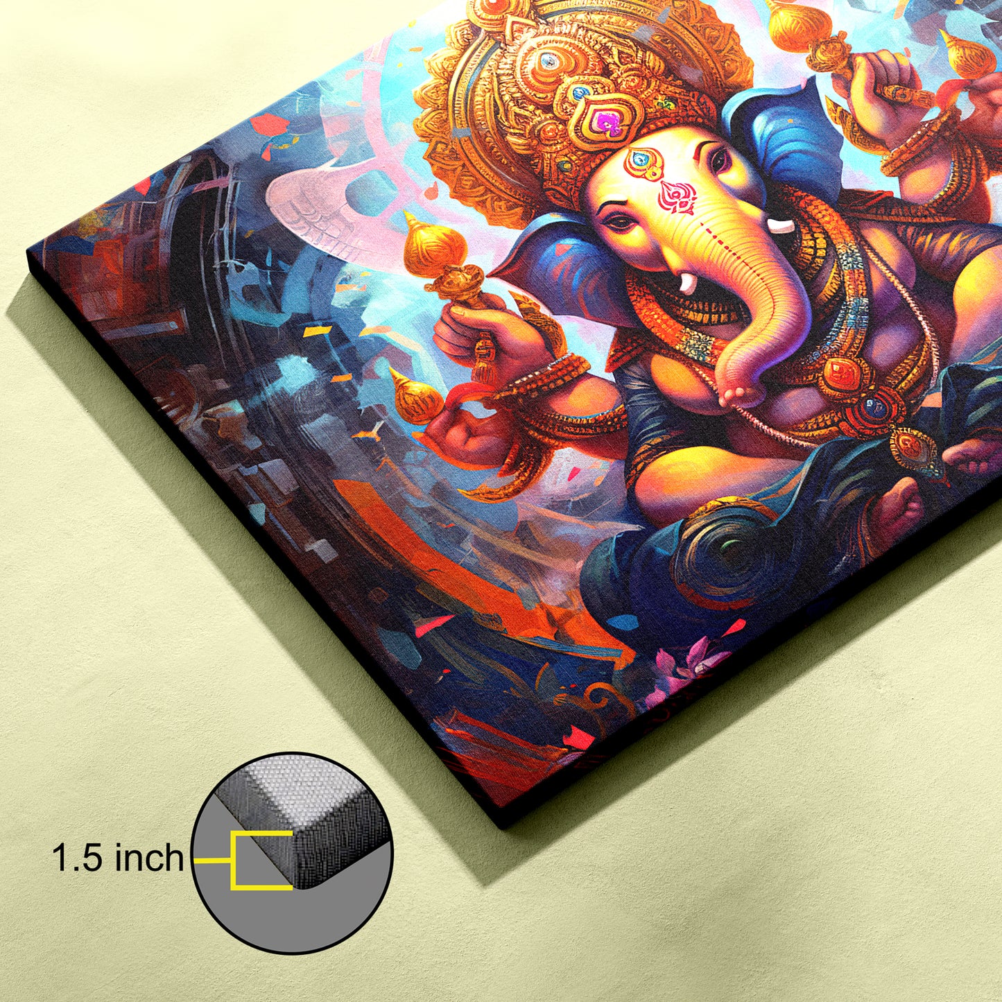 Lord Ganesh Canvas wall painting