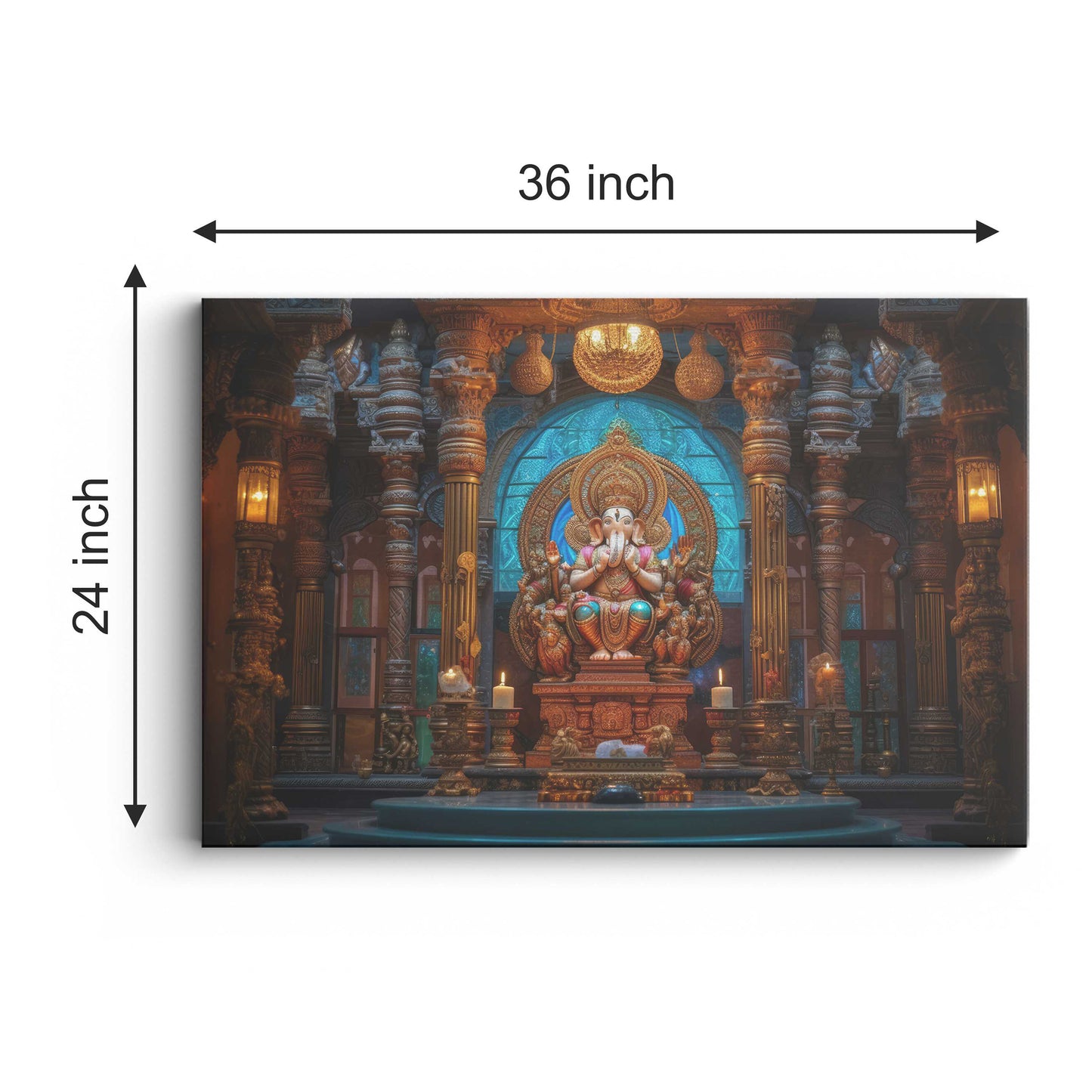 Lord Ganesh Canvas wall painting