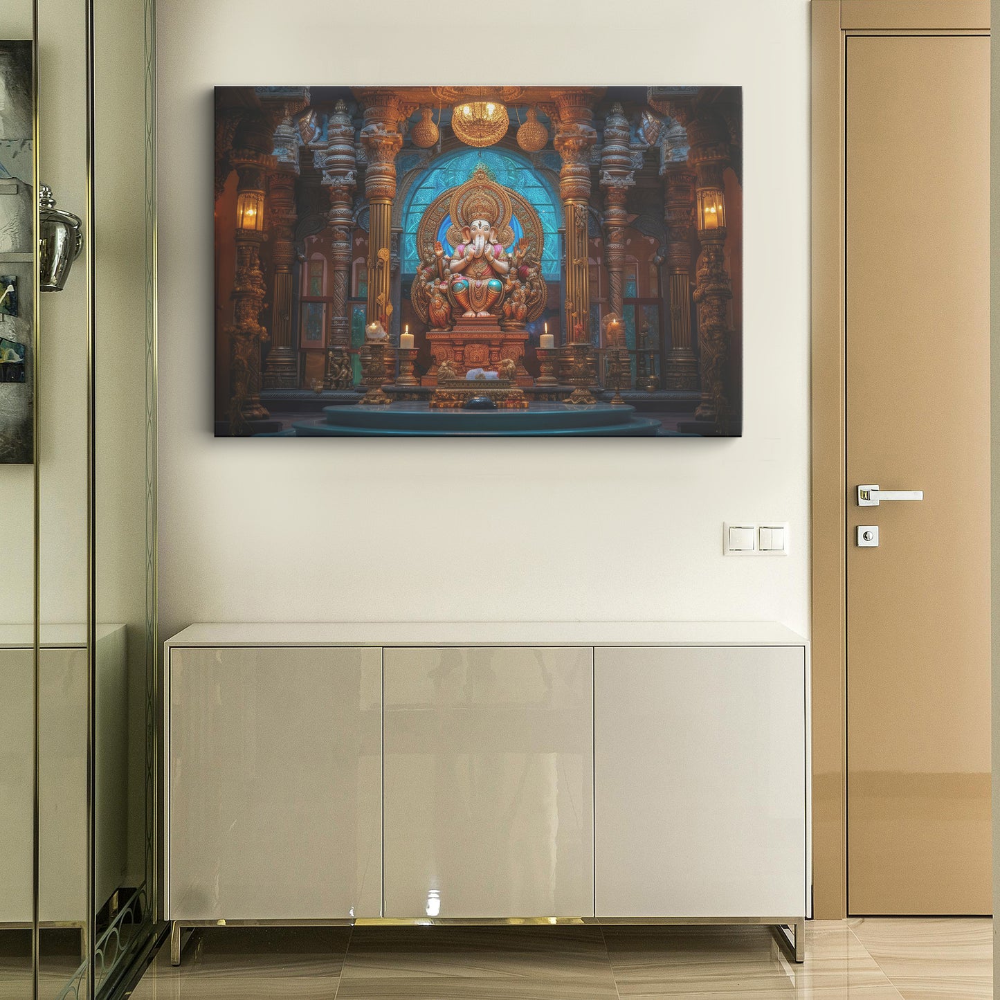 Lord Ganesh Canvas wall painting