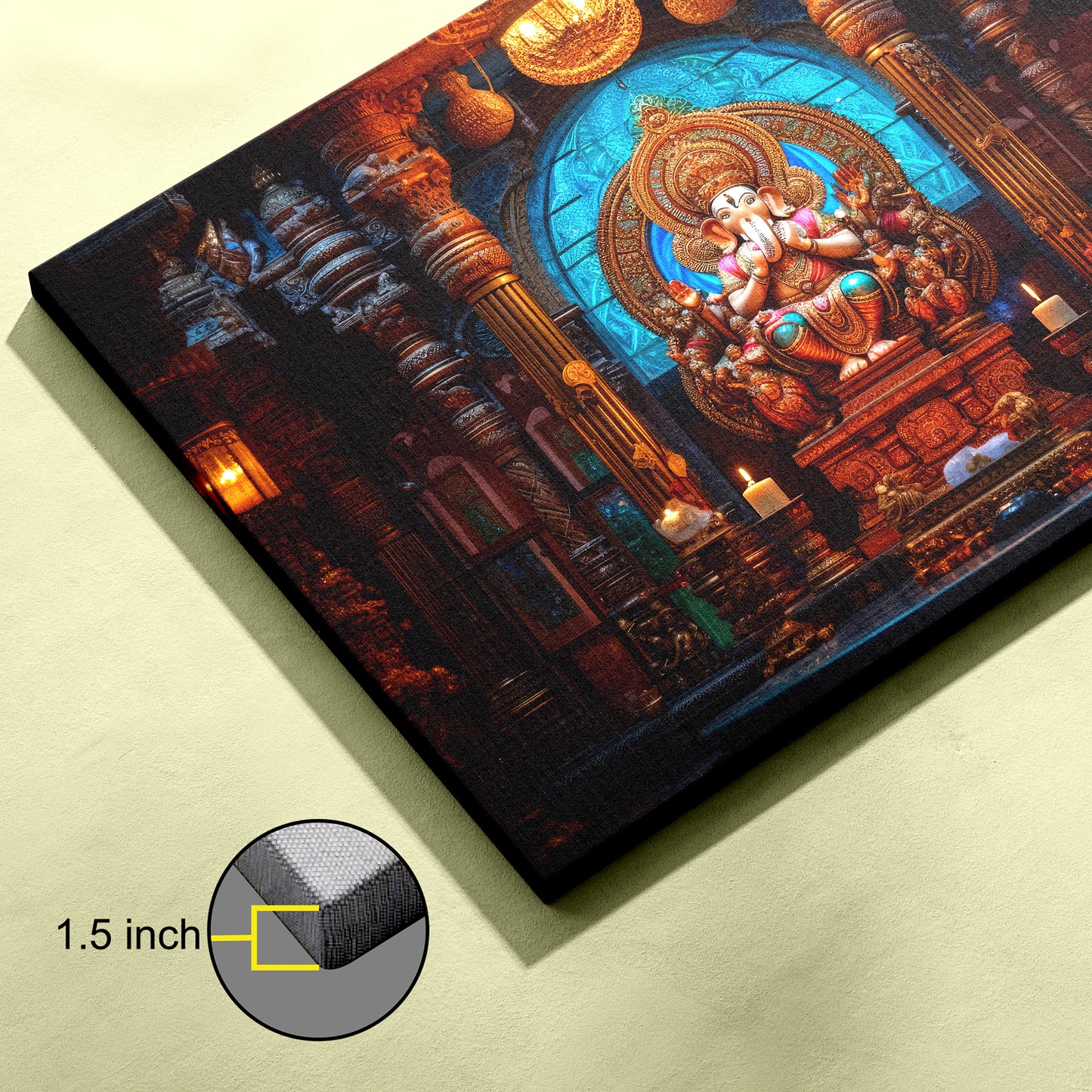 Lord Ganesh Canvas wall painting