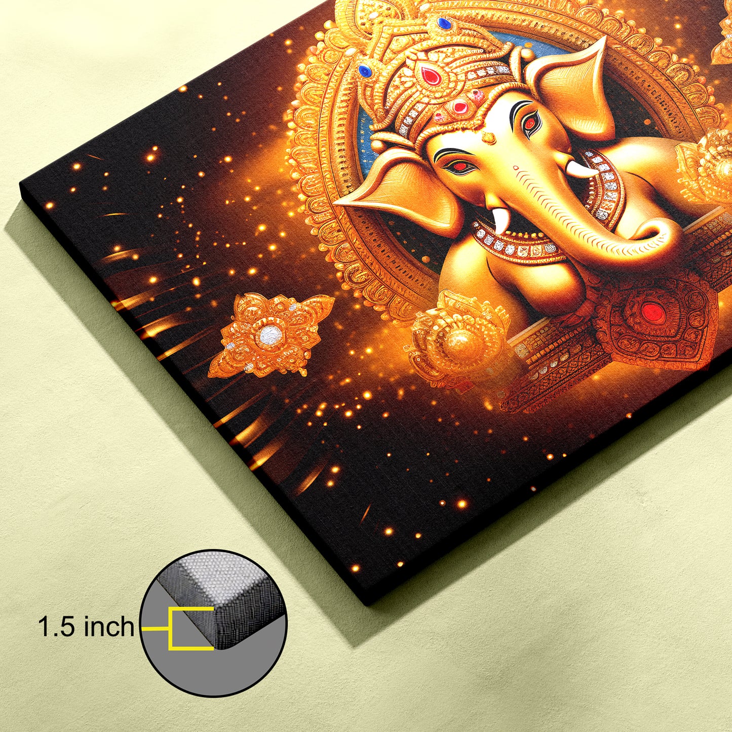 Lord Ganesh Canvas wall painting