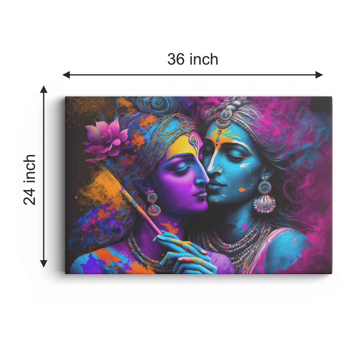 Lord Radha Krishna Canvas wall painting