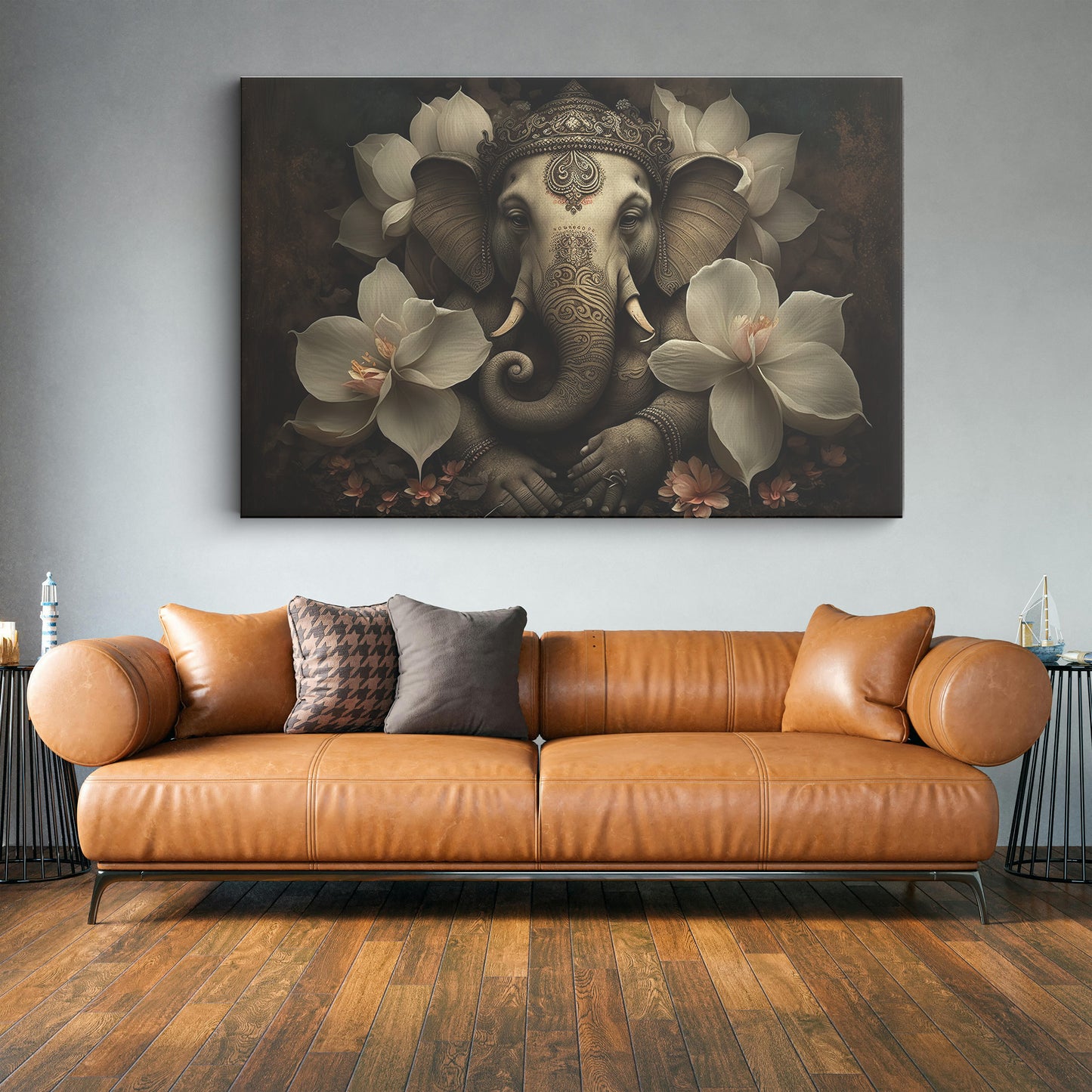 Lord Ganesh Canvas wall painting