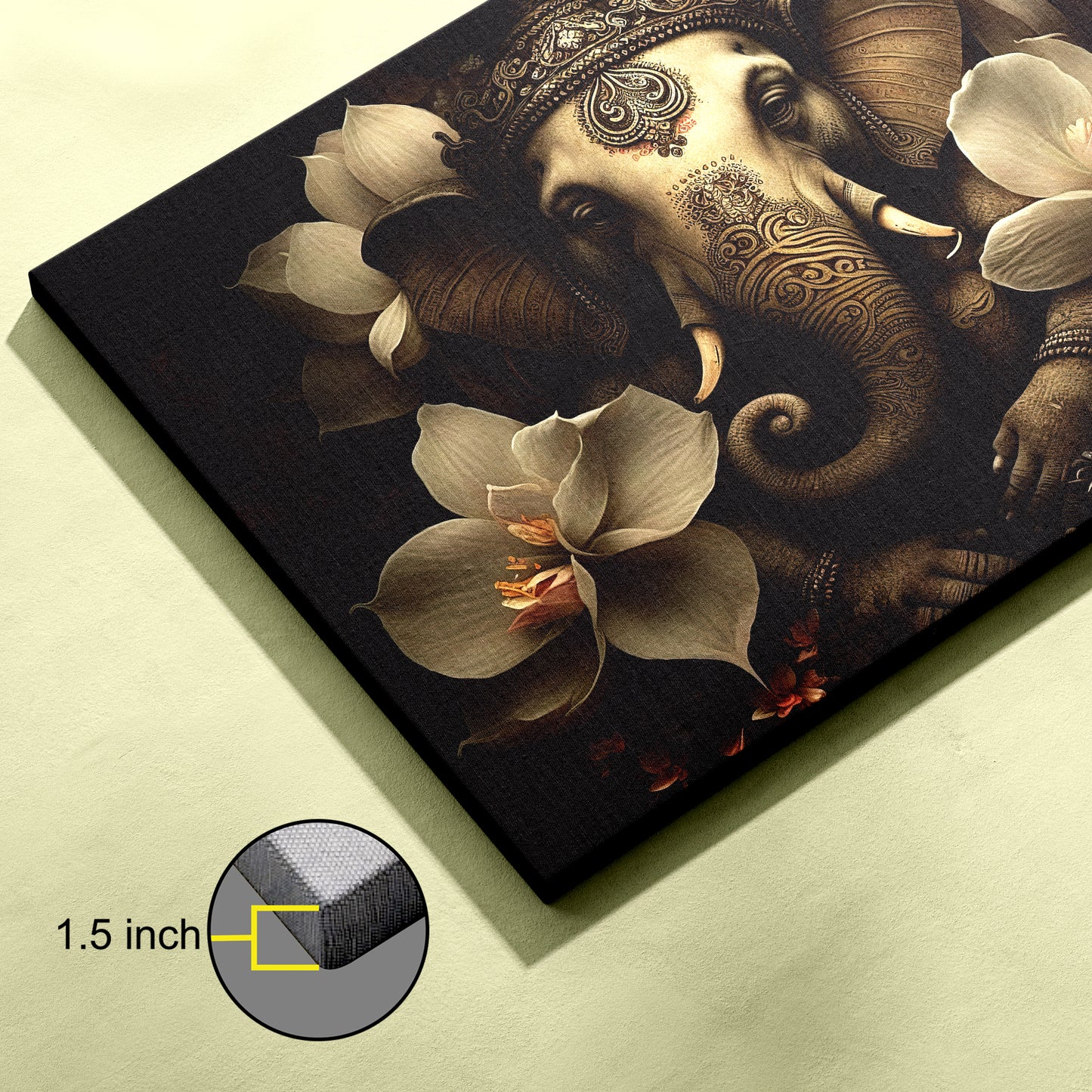 Lord Ganesh Canvas wall painting