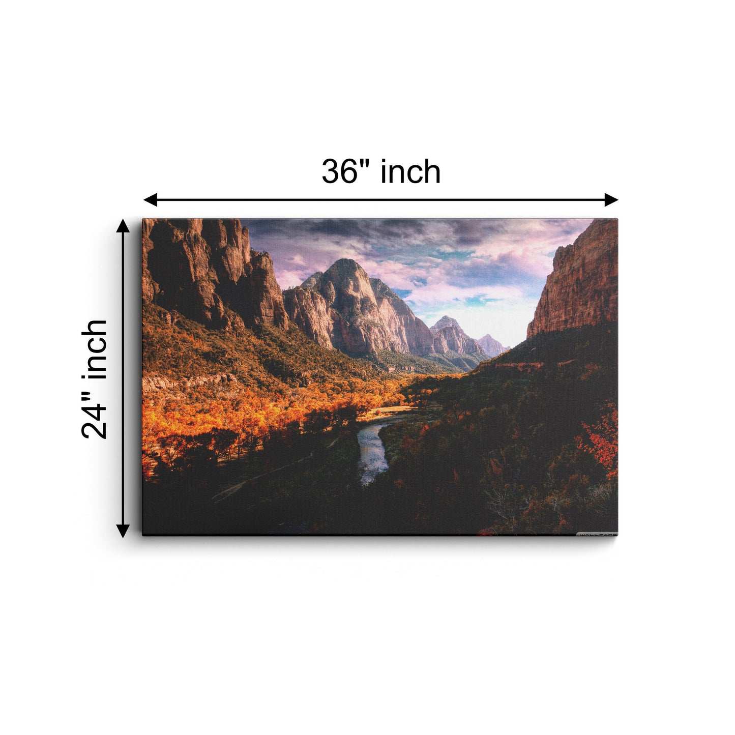 Zion national park canvas wall painting