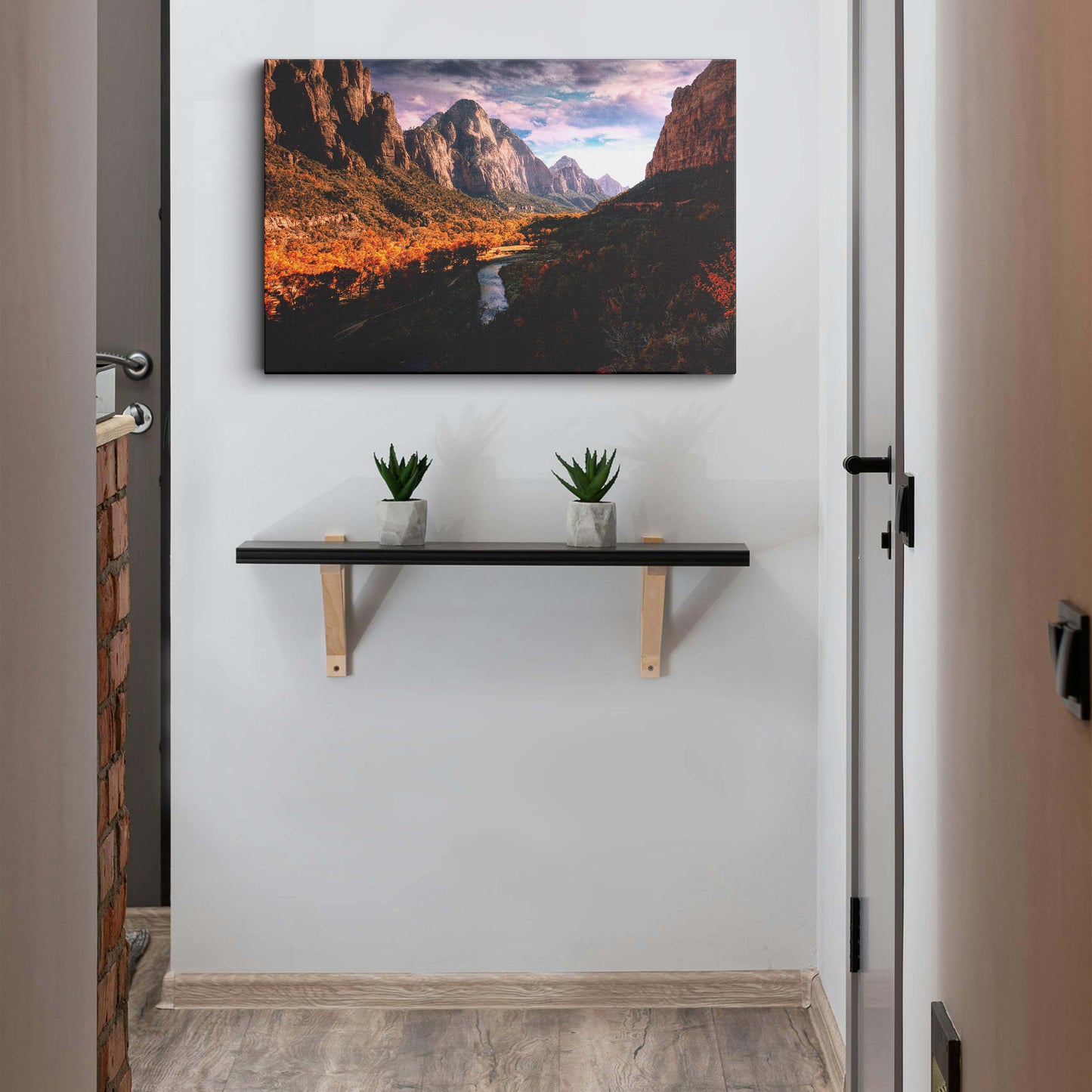 Zion national park canvas wall painting