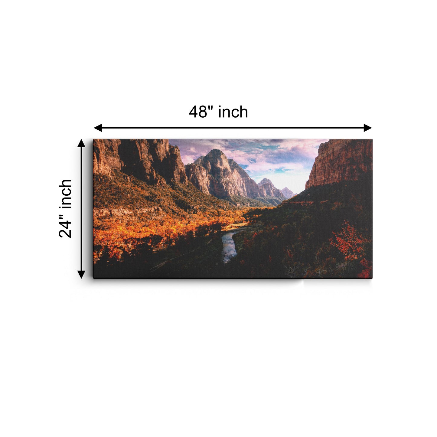 Zion national park canvas wall painting