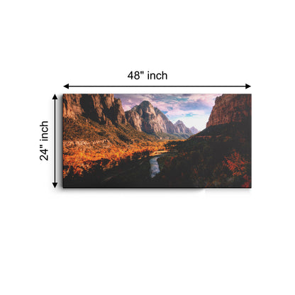 Zion national park canvas wall painting