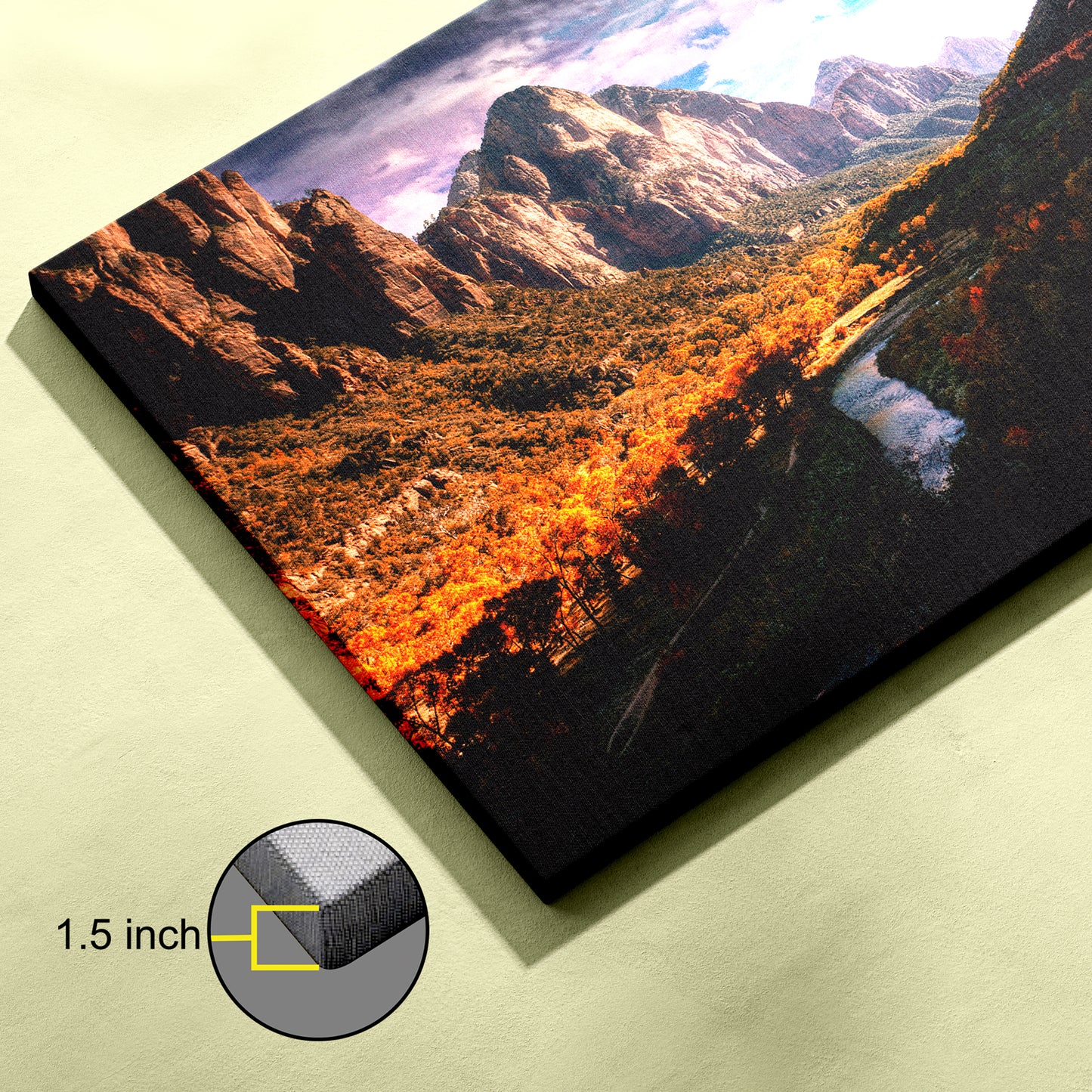 Zion national park canvas wall painting