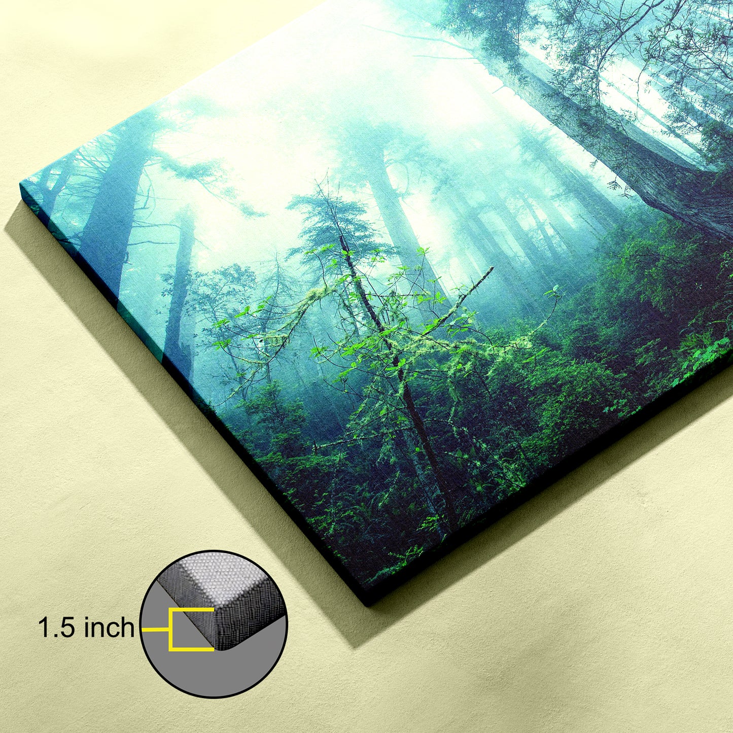 Forest Mist Nature Trees canvas wall painting