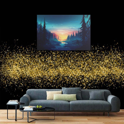 Forest Sunset canvas wall painting
