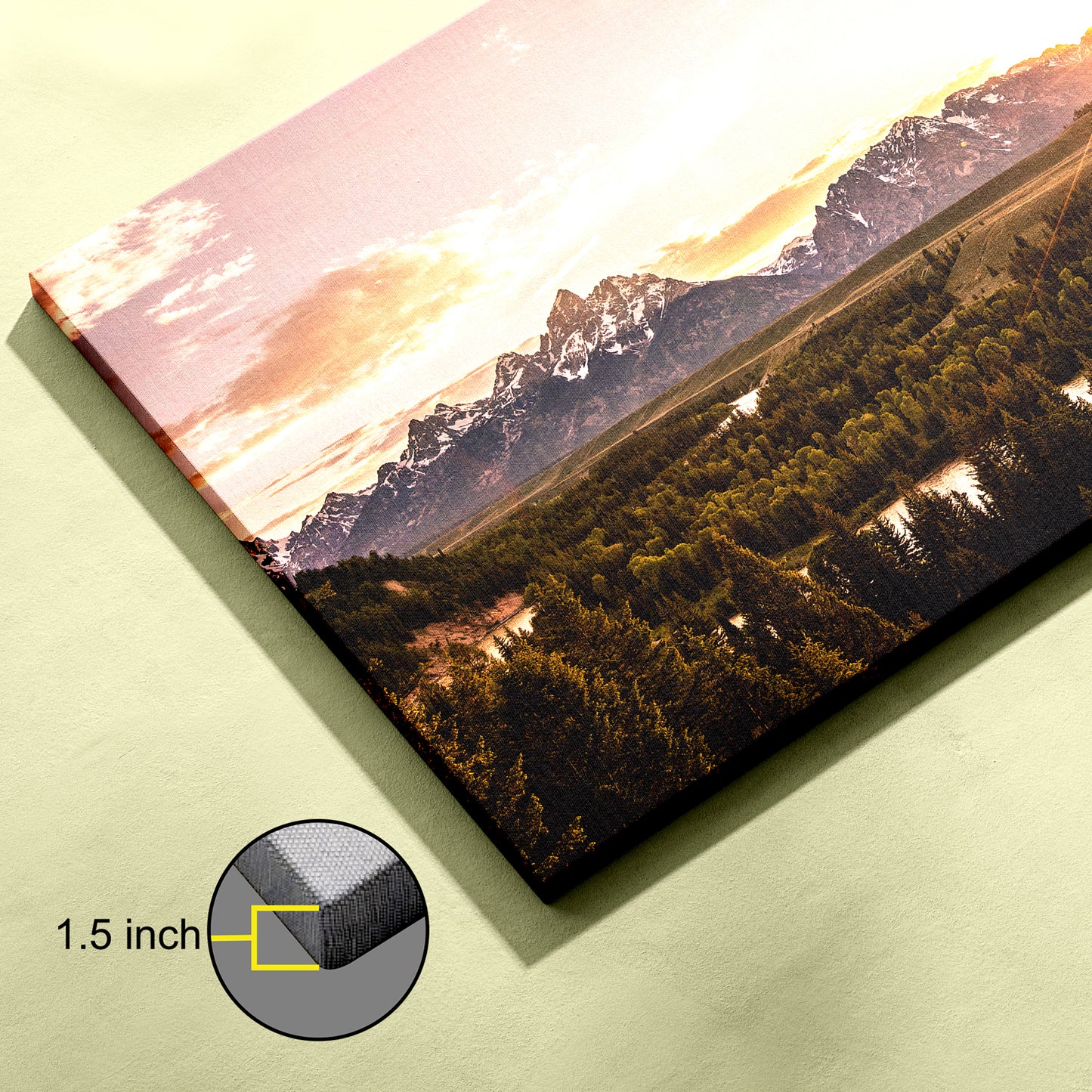 Grand Tetons Landscape canvas wall painting