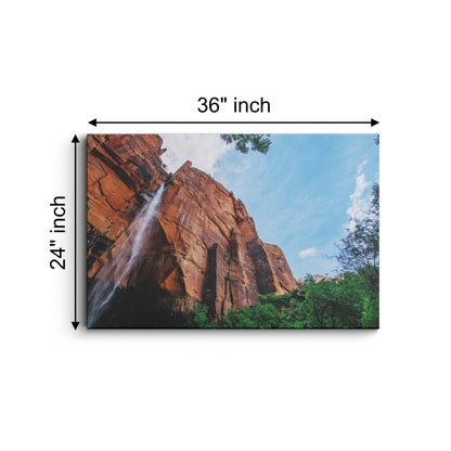 Green canyon canvas wall painting