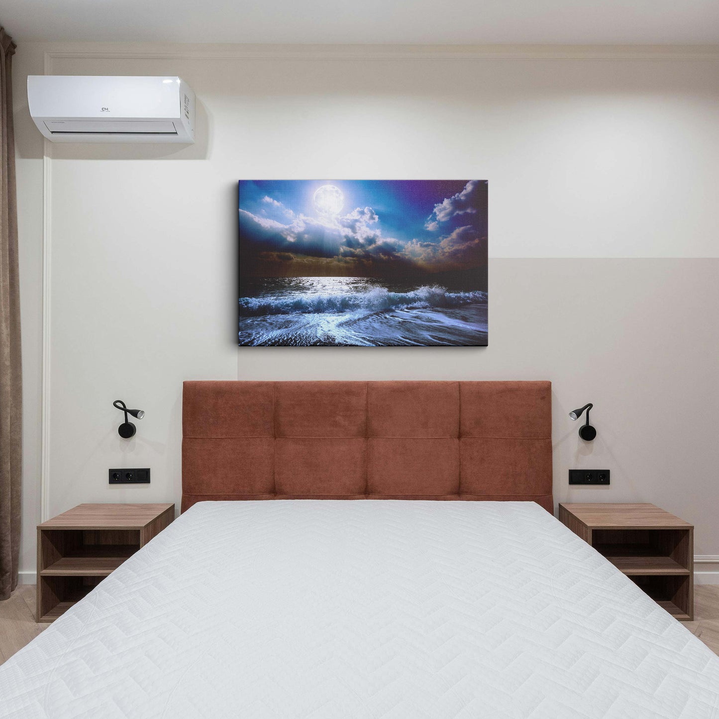 Sea Waves Beach canvas wall painting