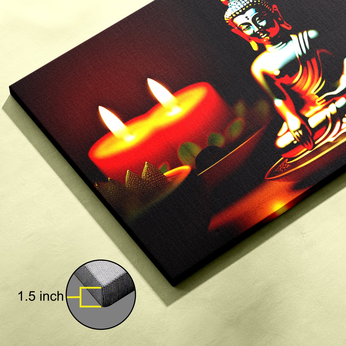 Lord Gautam Buddha Canvas wall painting