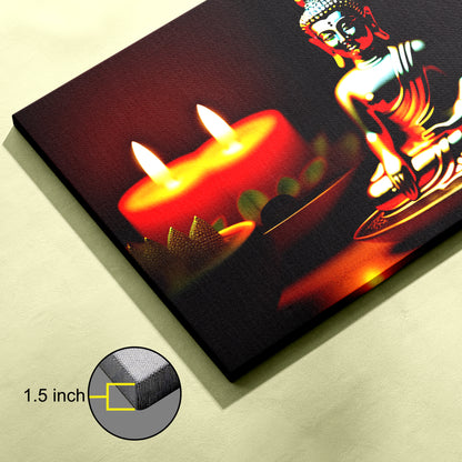 Lord Gautam Buddha Canvas wall painting